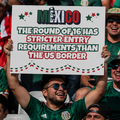 Mexico Fan Sign - "The round of 16 has stricter entry..." - Funny World Cup 2026 Cheerboard