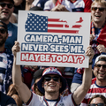 USA Fan Sign - "Camera-man never sees me. Maybe today?" - Funny World Cup 2026 Cheerboard